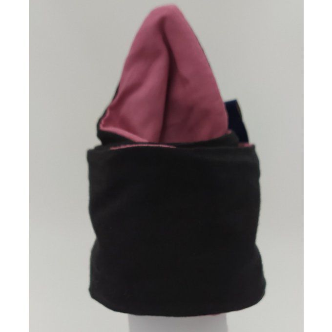 Headband femme et enfant uni Noir/Vieux rose