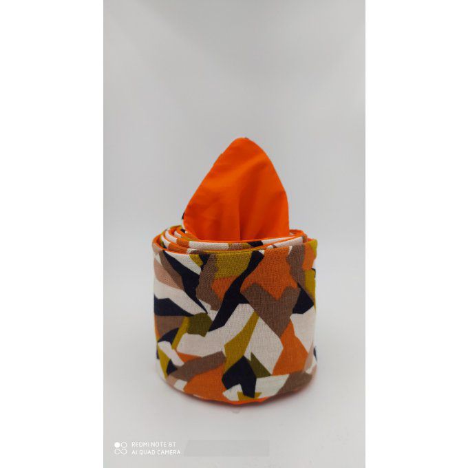 Headband femme, imprimé Savane/Orange