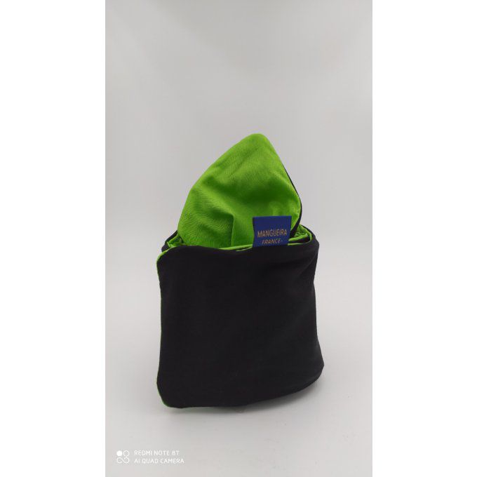 Headband femme uni Noir/Vert Cru