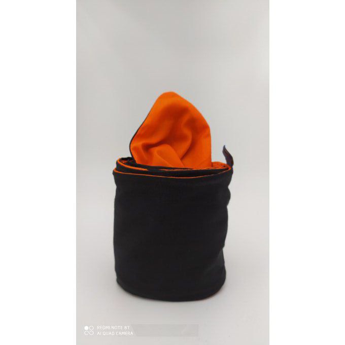 Headband femme uni Noir/Orange